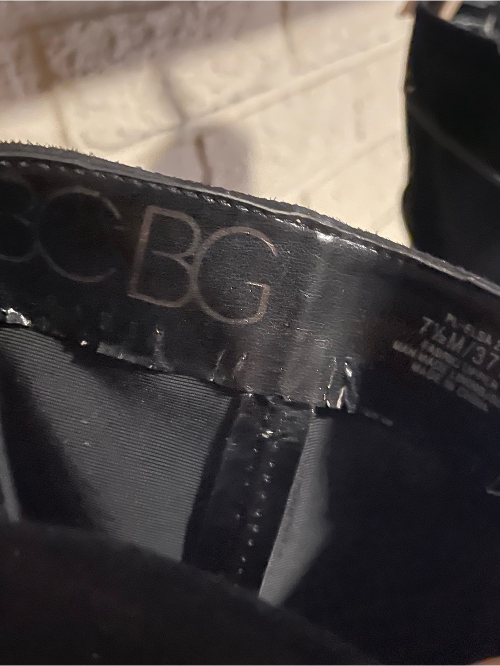 Black BCBG boots SZ 7.5 - Picture 2 of 5